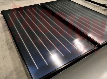 Calentador de agua solar del titanio de la placa plana del colector solar 300L de la pantalla plana azul del negro