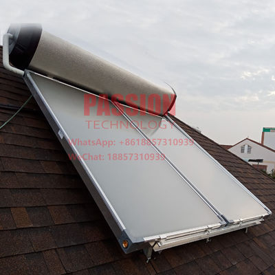 colector solar de Heater Blue Titanium Flat Panel del agua solar de la presión de 250L 0.7MPa