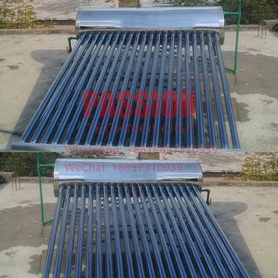 Calentador de agua solar de acero inoxidable del colector solar 304 de la presión baja del tubo de vacío